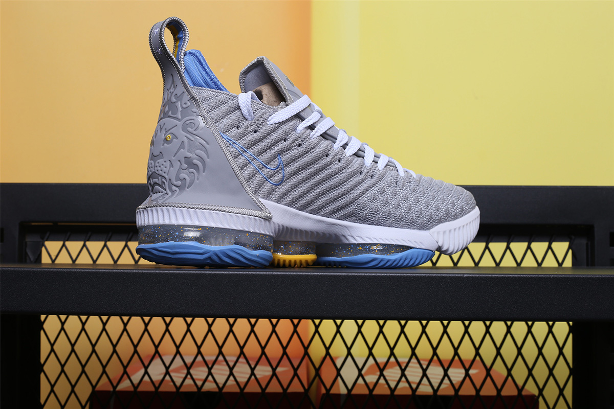 lebron 16 white and blue