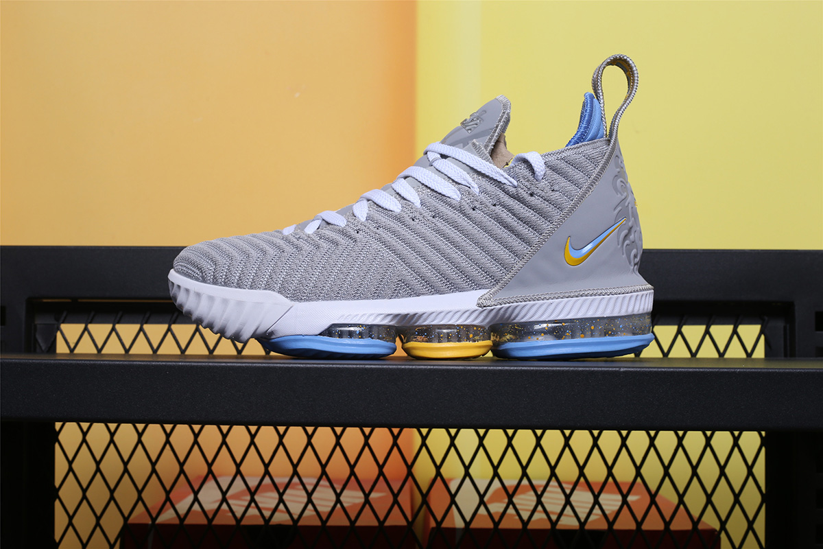 lebron 16 blue and grey