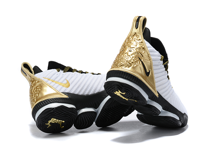 lebrons 16 black and gold