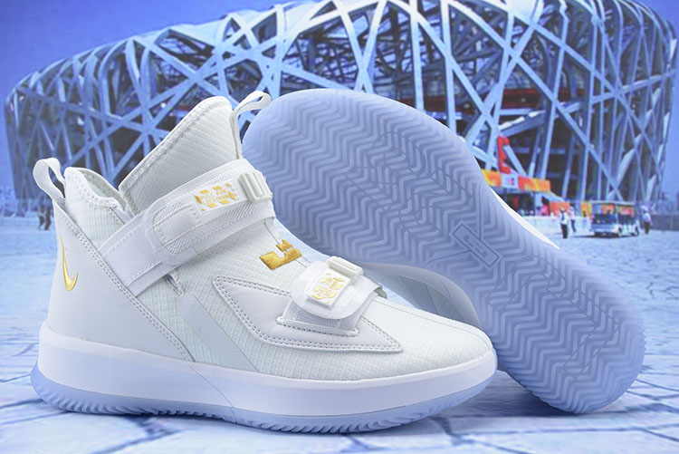 lebron soldier 13 white and gold
