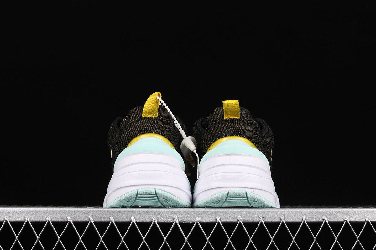 nike m2k tekno yellow white