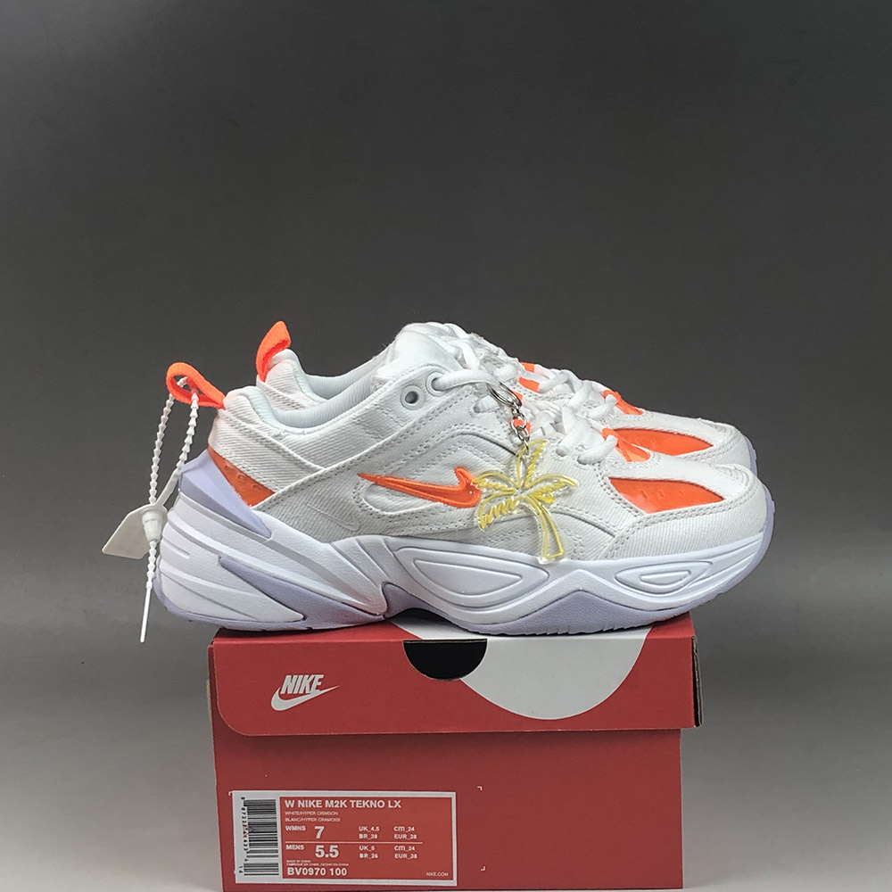 Nike M2K Tekno LX White/Summit White/Oxygen Purple/Hyper Crimson For Sale – The Sole Line