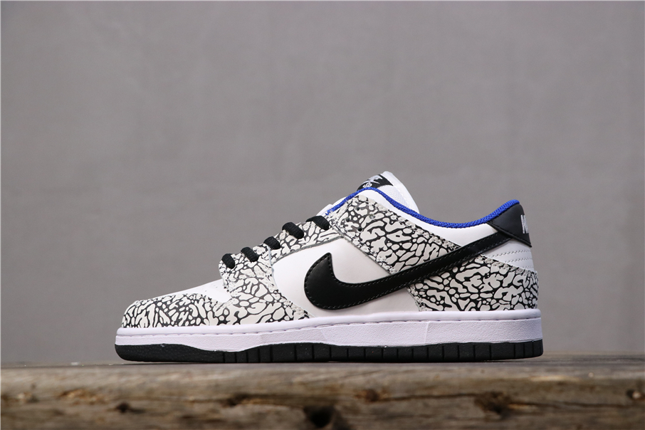 nike dunk sb low supreme white cement