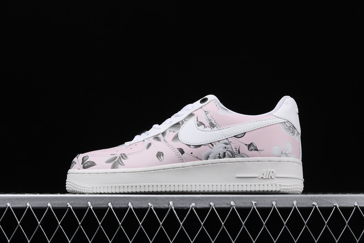 white floral air force 1