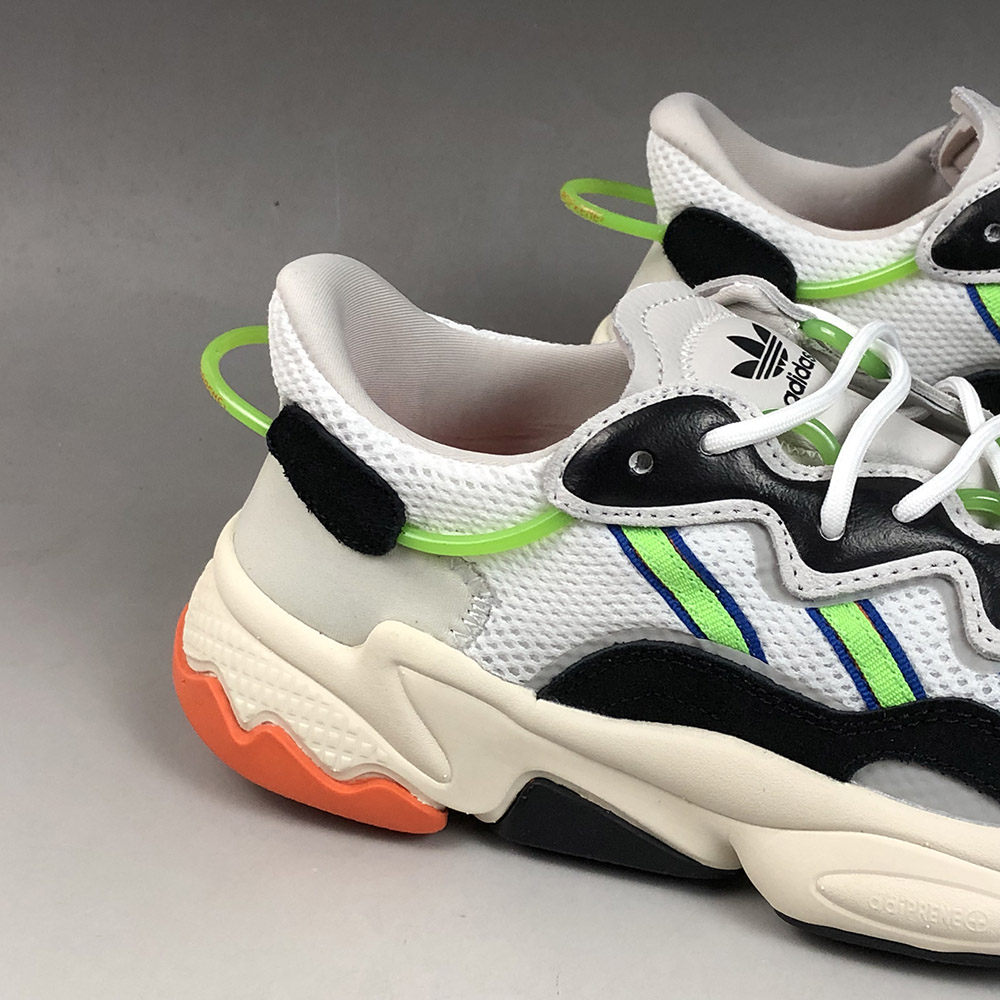 adidas ozweego white solar green