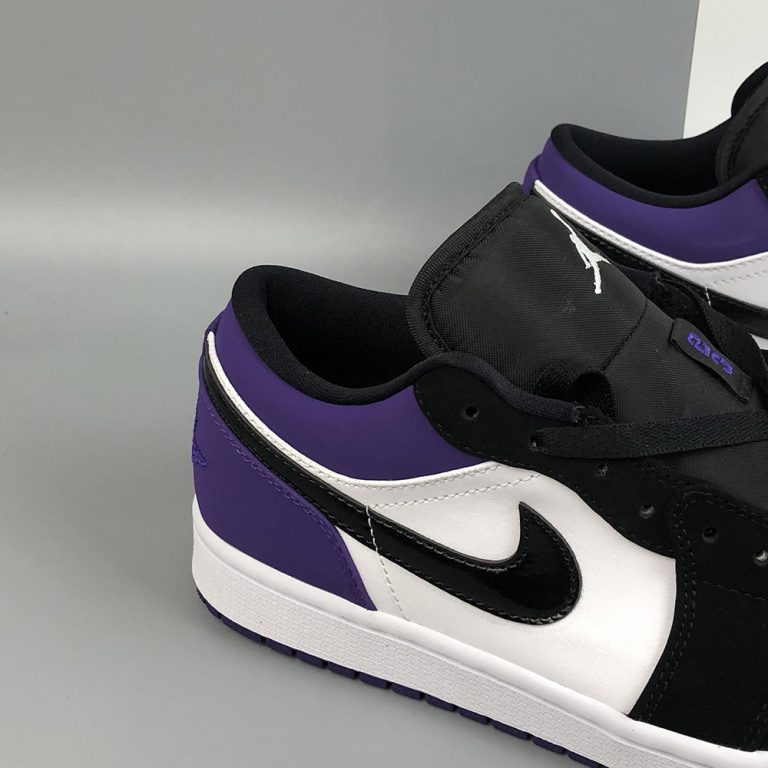 Air Jordan 1 Low White/Black-Court Purple For Sale â The Sole Line