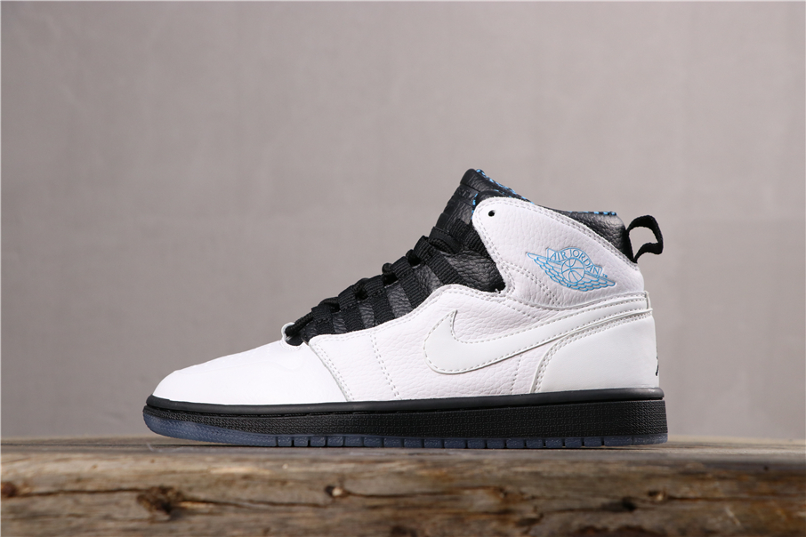 white and powder blue jordan 1