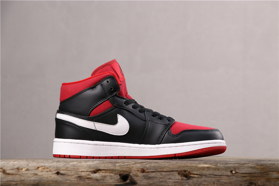 jordan 1 retro mid black white