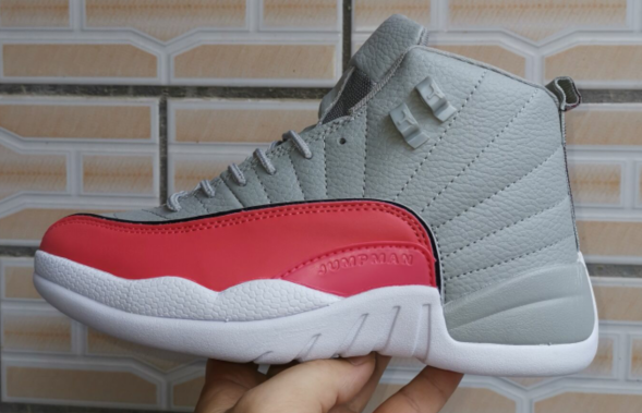 jordan 12 grey and pink