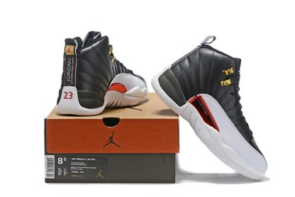 jordan 12 black and white reverse taxi