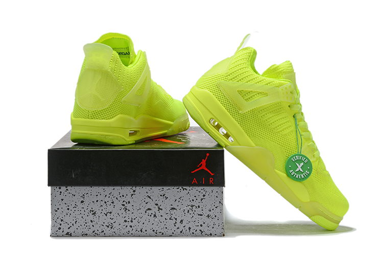 jordan retro 4 flyknit volt