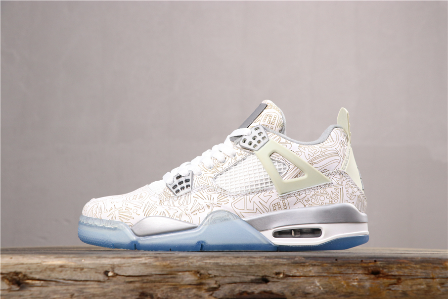 jordan 4 white silver