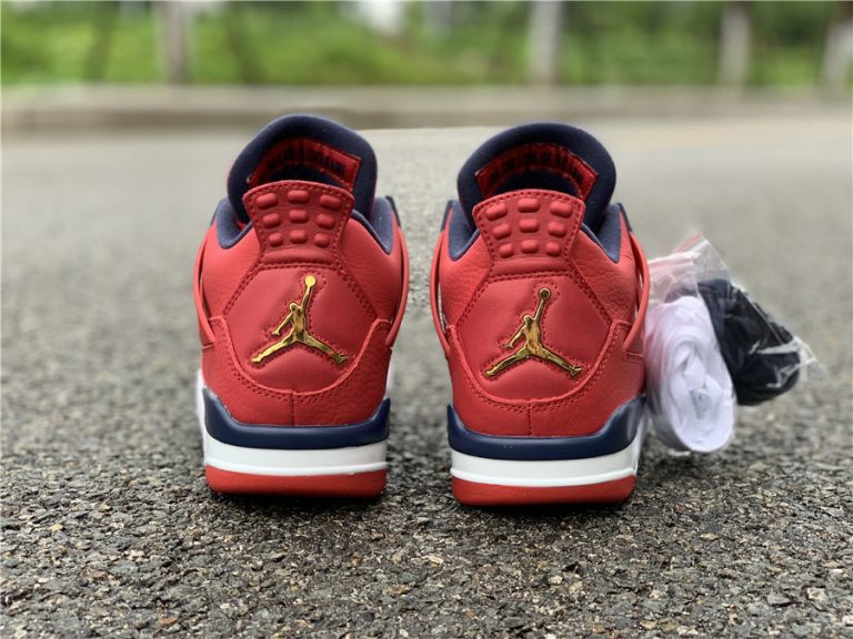 Air Jordan 4 SE “FIBA” Gym Red/White-Metallic Gold-Obsidian For Sale ...