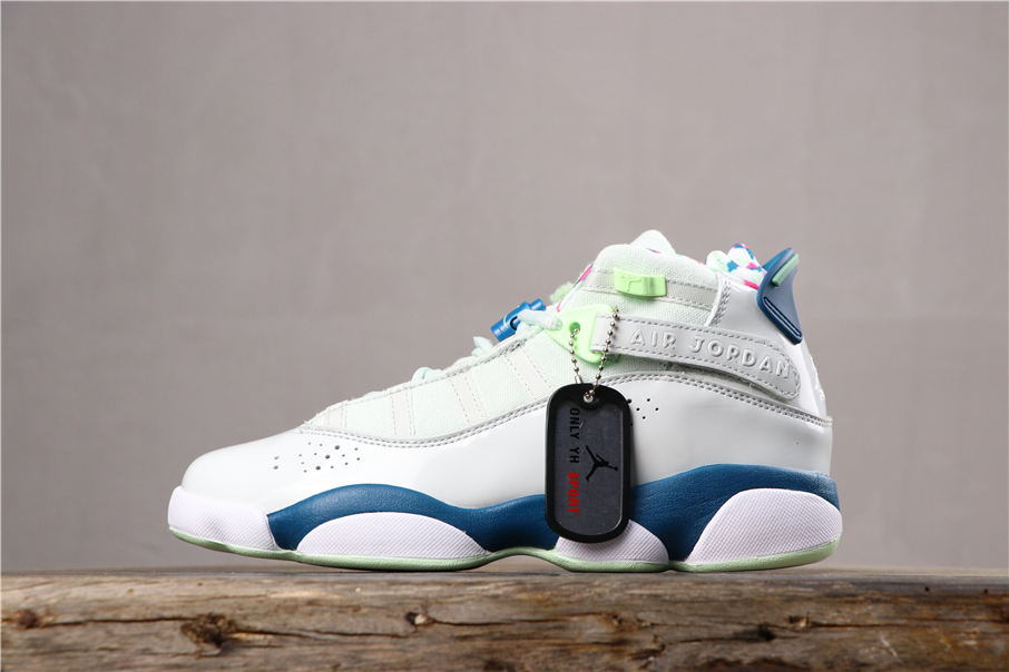 grey and white 6 rings