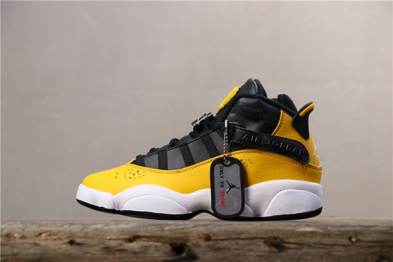 jordan 6 rings black and yellow
