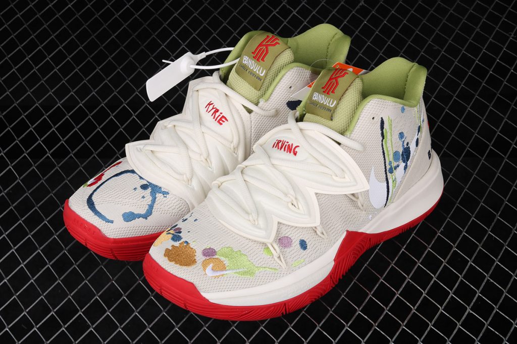 kyrie 5 white green
