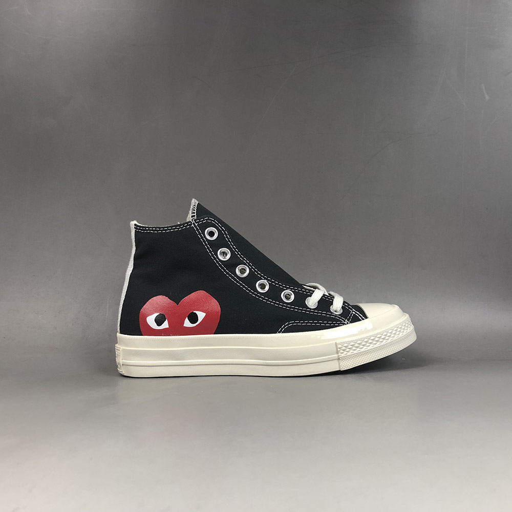 comme des garcons play converse hi-tops black - 63% OFF - newriversidehotel.com