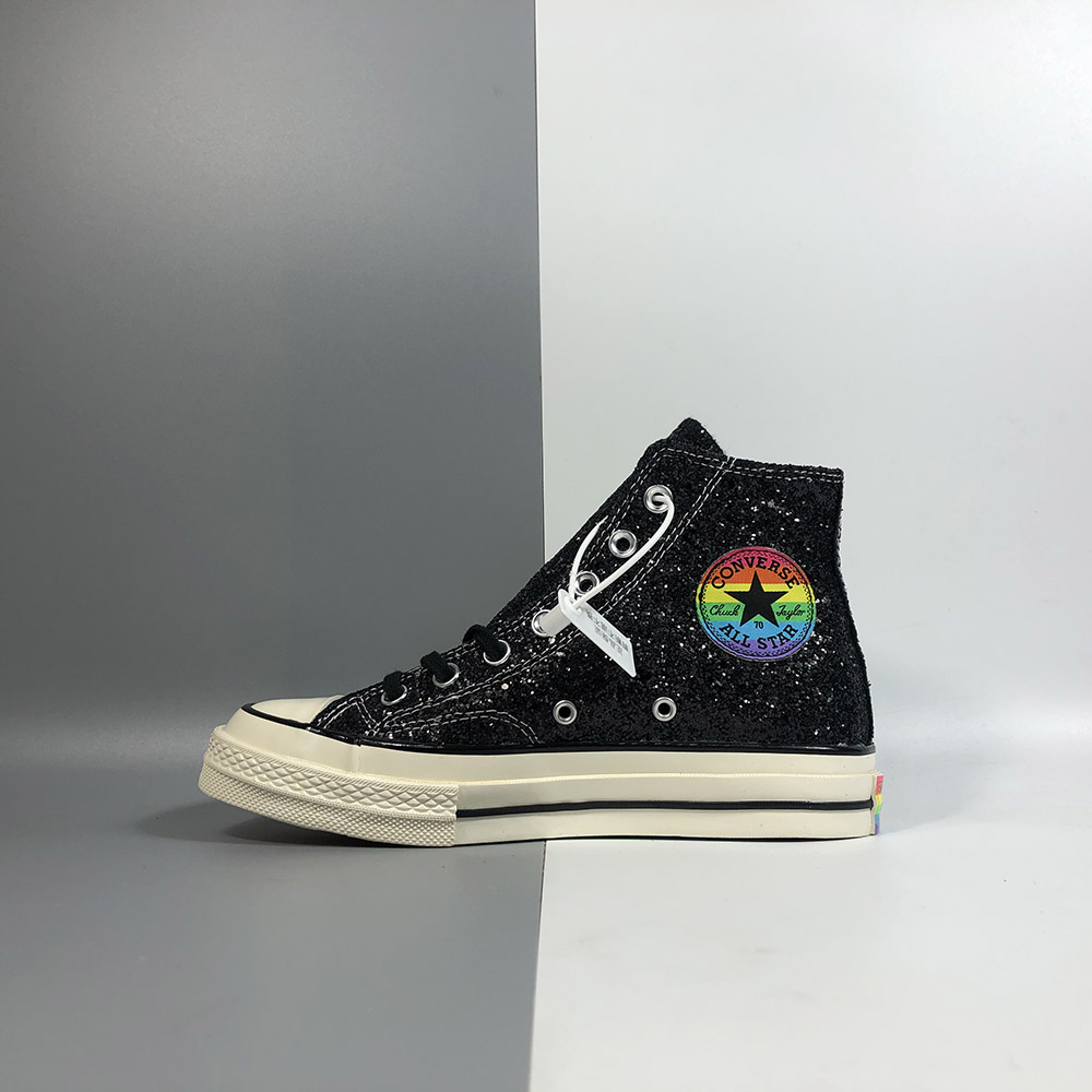 black converse rainbow sole