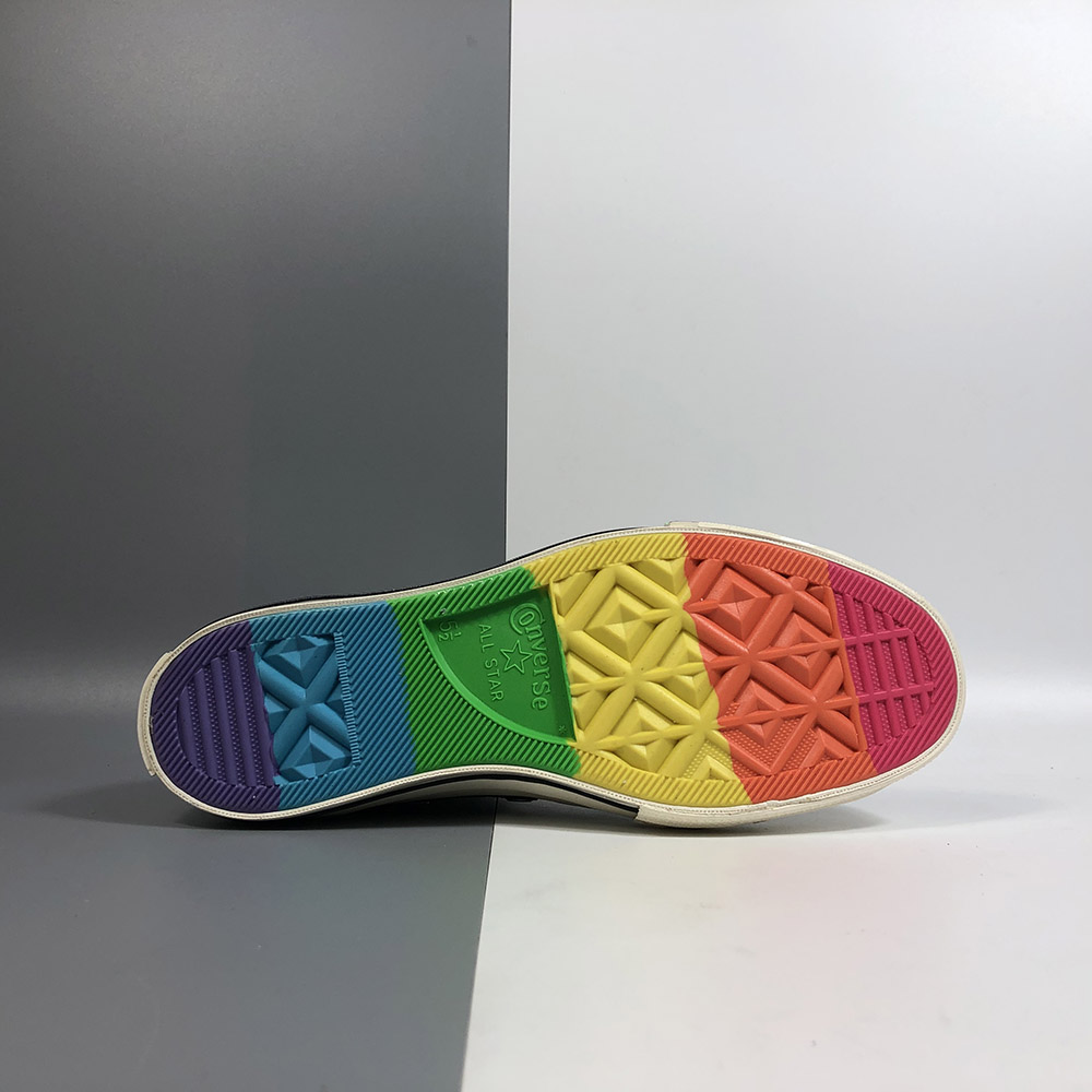 black converse rainbow sole