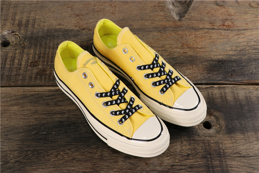 yellow low converse
