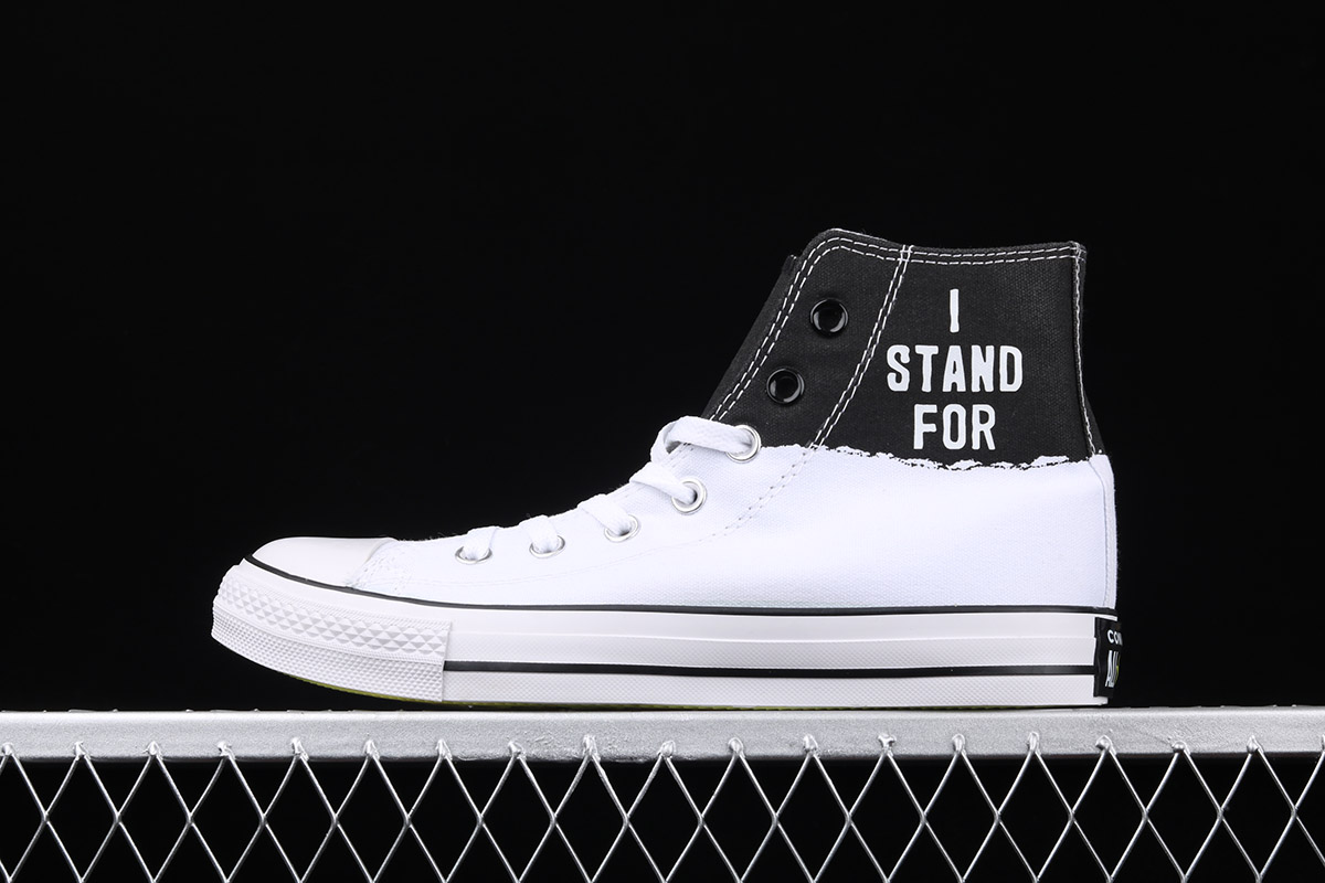 high black and white converse