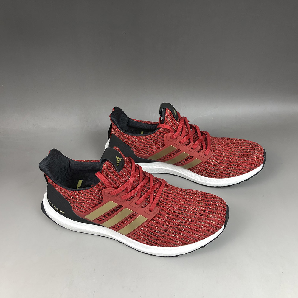 red and gold ultra boost