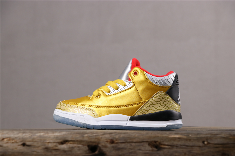 Gold Oscars x Air Jordan 3 JTH Spike 