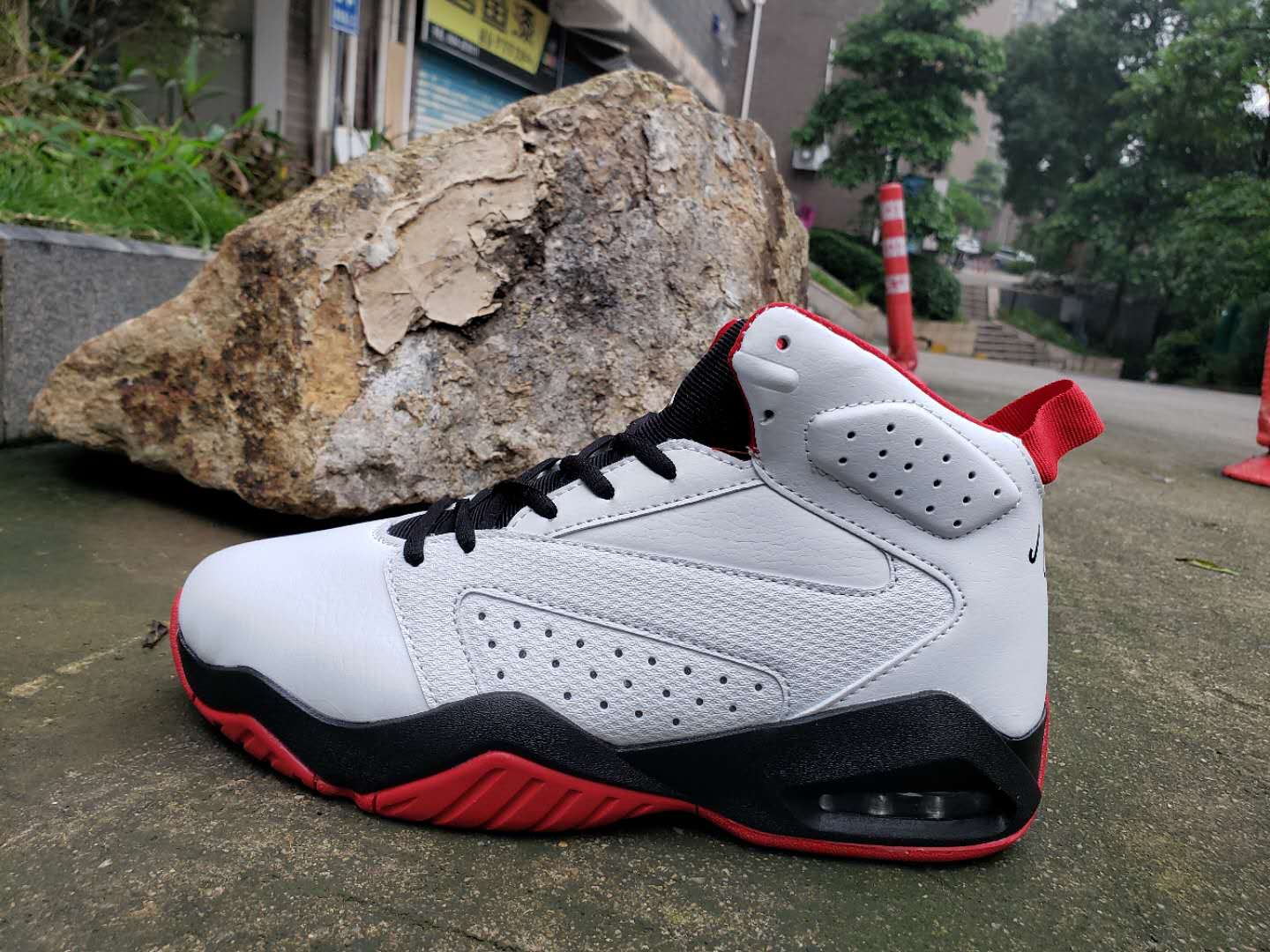 Jordan Lift Off White/Black-Gym Red For 