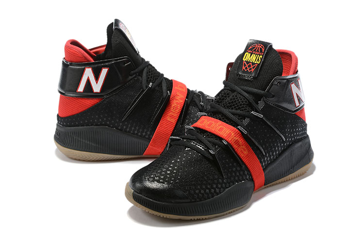red and black new balance shoes