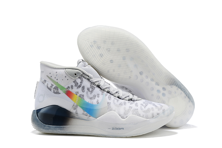 Nike KD 12 White/Grey-Multi-Color For 