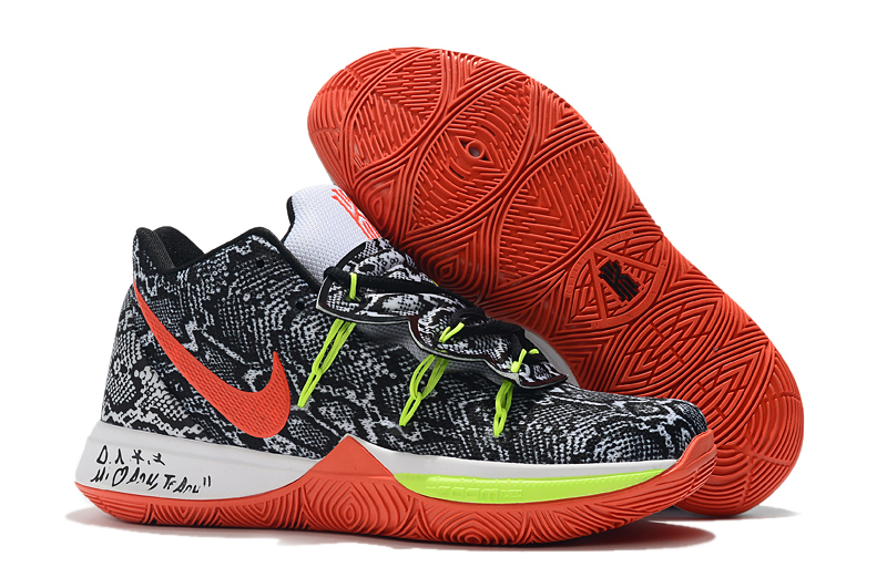 kyrie black and orange