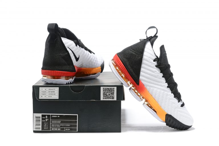 lebron 16 white laser orange