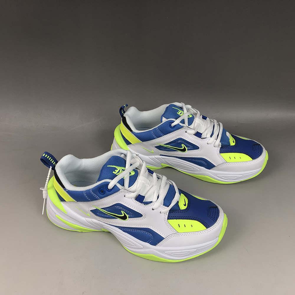 nike blue m2k tekno trainers