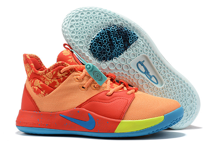 Nike PG 3 “EYBL” Orange/Red-Sky Blue 