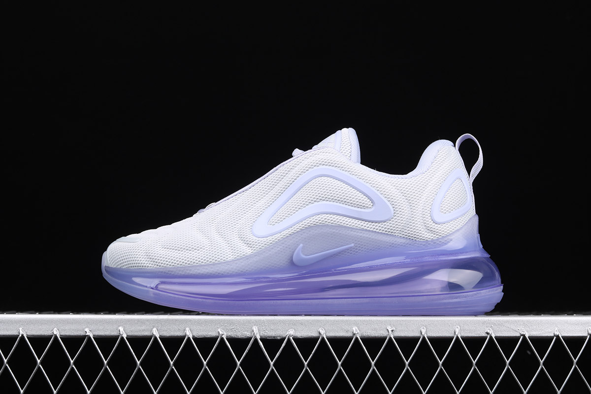 white and purple air max 720