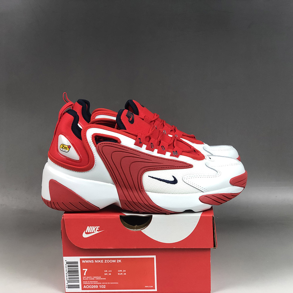 nike zoom red and white