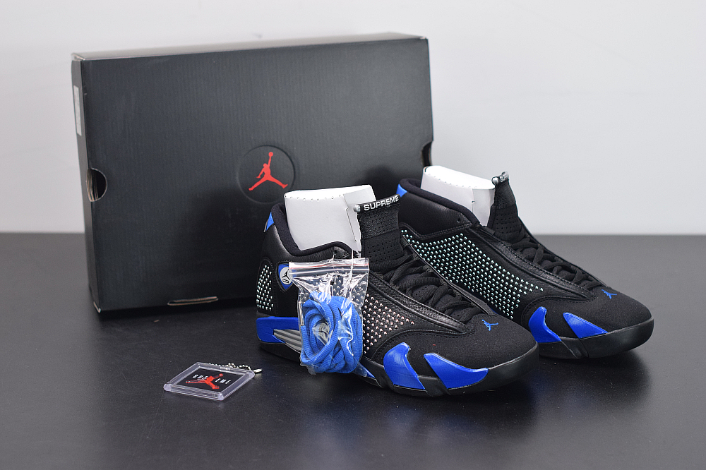 jordan 14 black blue