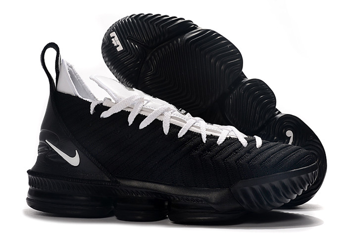 nike lebron 16 black white