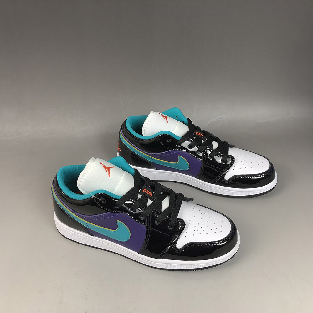 green and purple air jordan 1