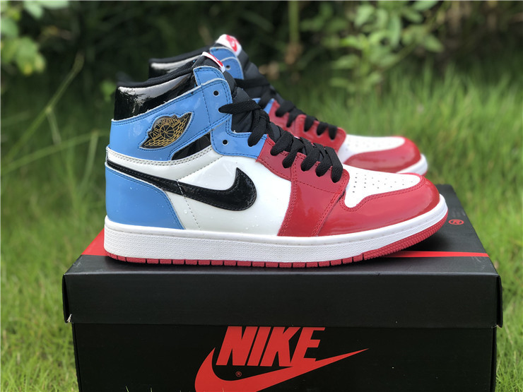 air jordan 1s blue and red