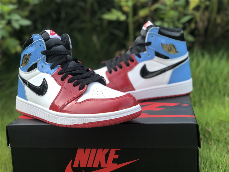 jordan 1 fearless blue and red