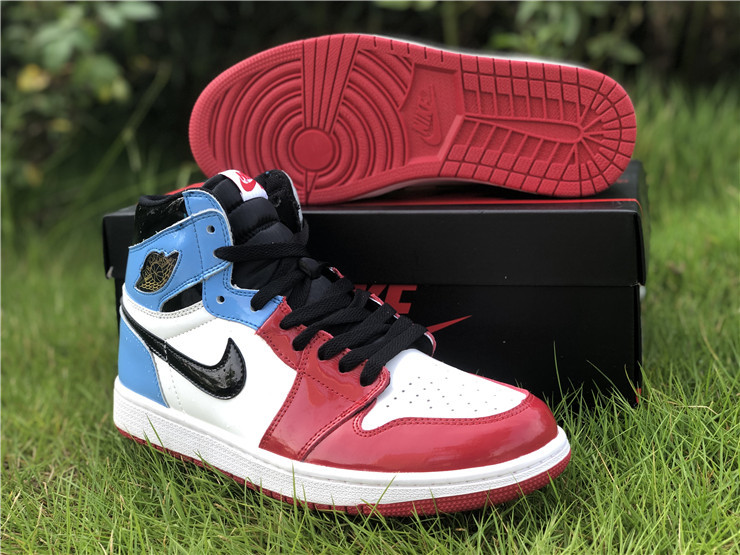 red and blue jordan 1 fearless