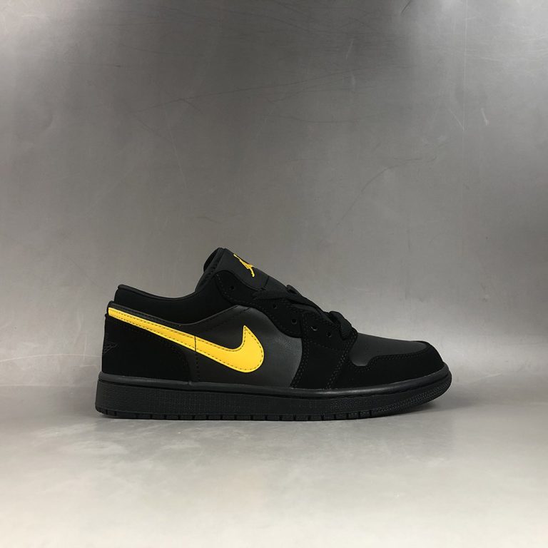 jordan low 1 black and gold