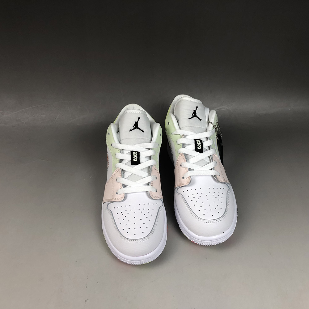 Air Jordan 1 Low Gs White Ember Glow Barely Volt Black For Sale Fitforhealth