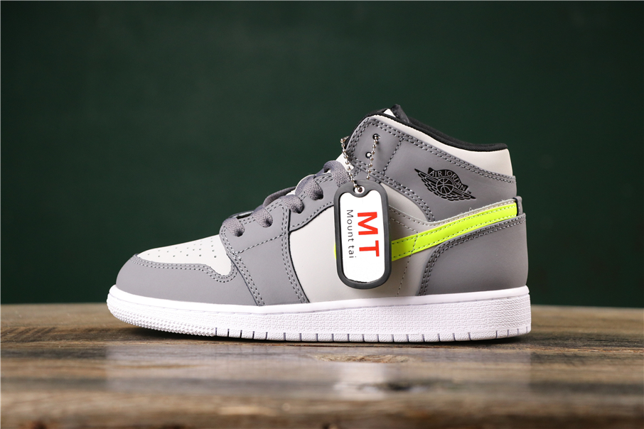 nike air jordan 1 grey volt