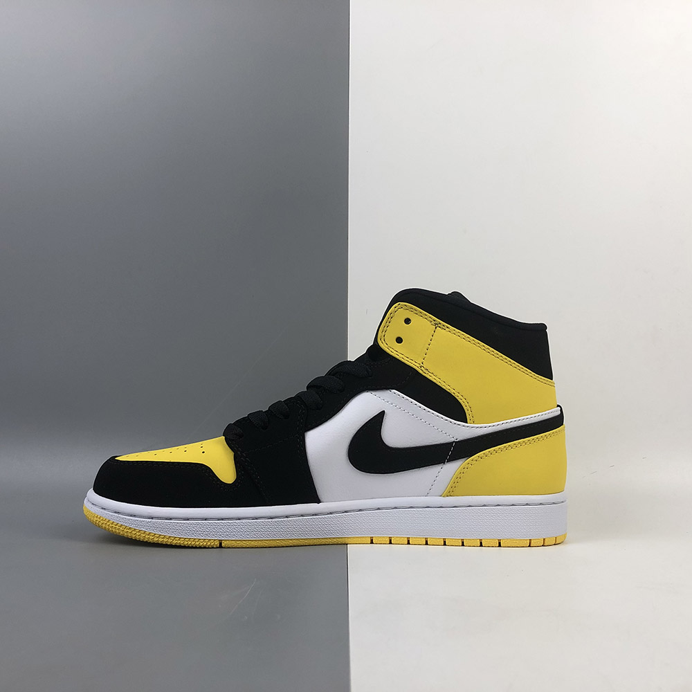 air jordan 1 mid se yellow and black