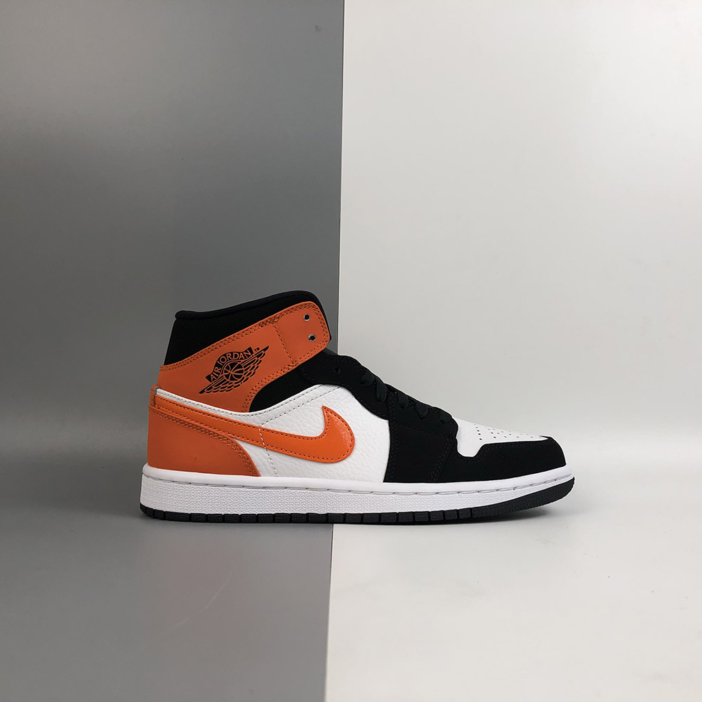 white orange air jordan 1