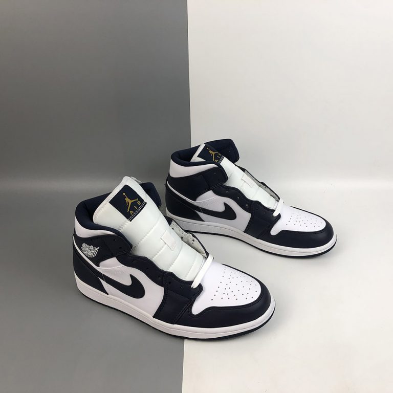 air jordan 1 mid metallic gold obsidian