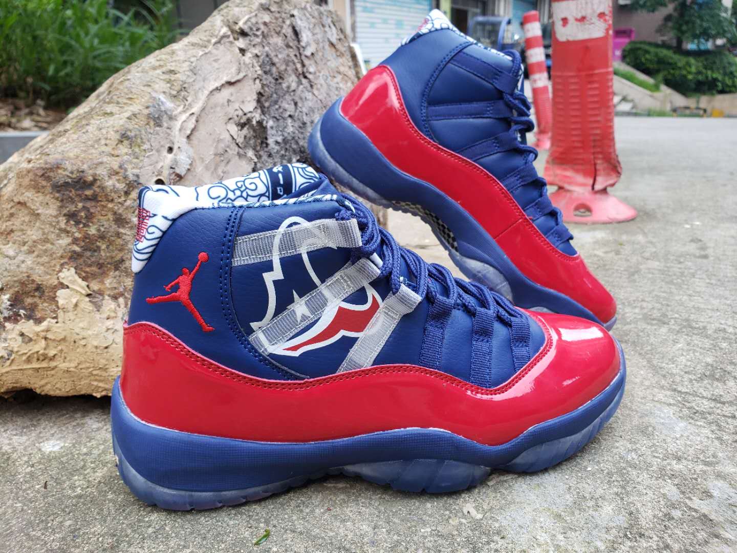 jordan 11 red and blue