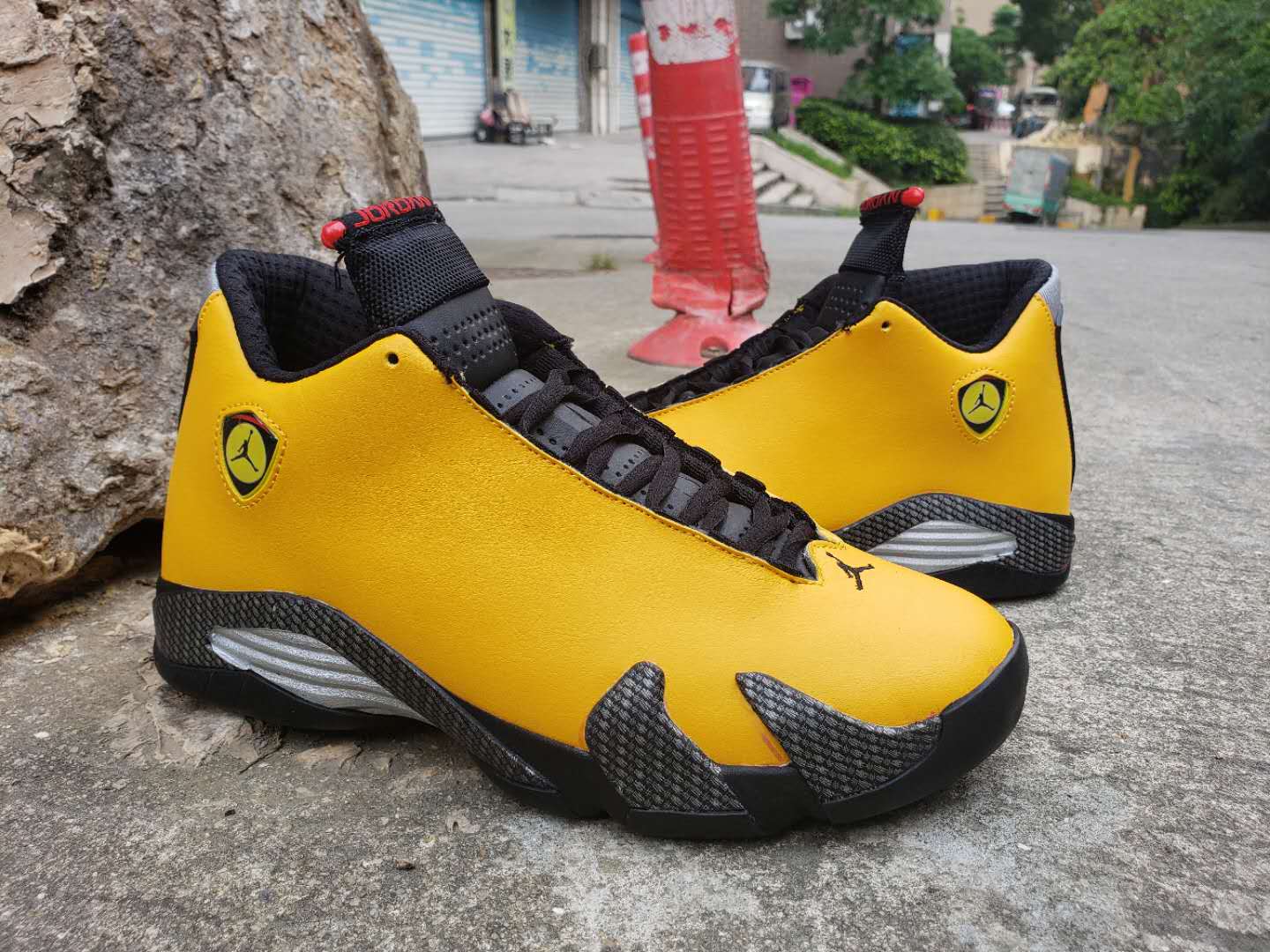 jordan 14 black red